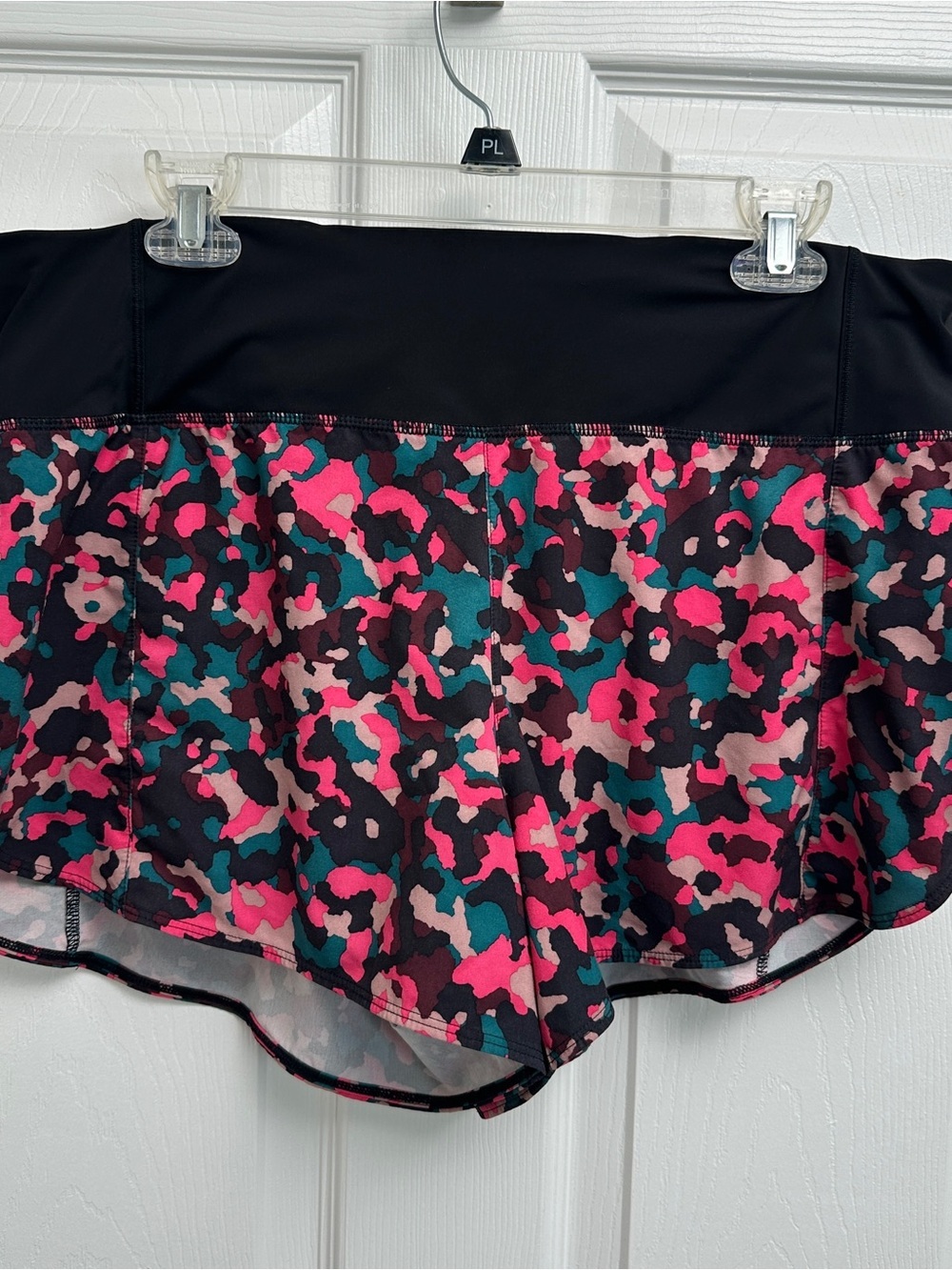 Athleta Pink Camo Print Athletic Shorts